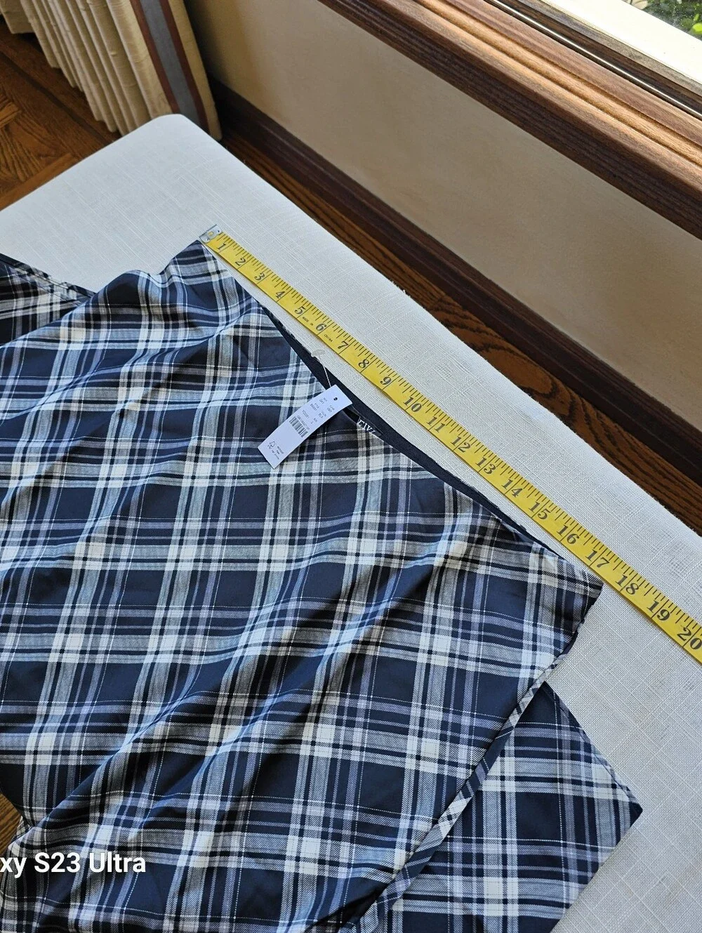 New! J. Crew Sz L Gwyneth Slip Skirt Black White Friday Plaid Check Bottom NWT